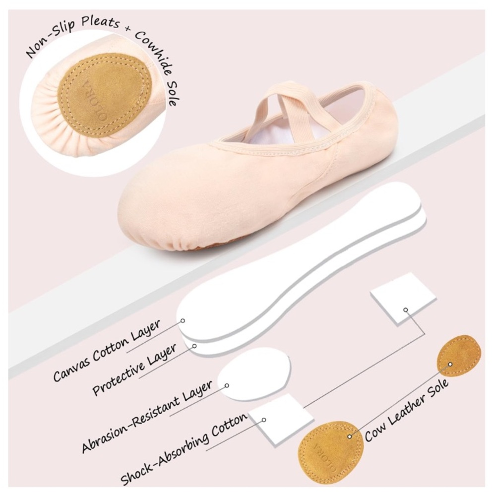 NWT Girls Ballet Shoes - Picture 4 of 11